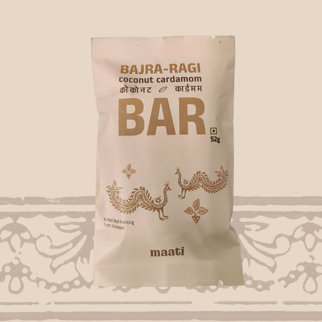Bajra-Ragi Coconut-Cardamom Bar