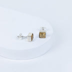Ctirine Petite Block Earrings in 92.5 Sterling Silver