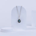 Laborodite Teardrop Pendant in 92.5 Sterling Silver