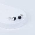 Black Onyx Elegant Sphere Earrings in 92.5 Sterling Silver