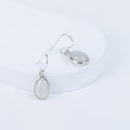 Moonstone Teardrop Danglings in 92.5 Sterling Silver