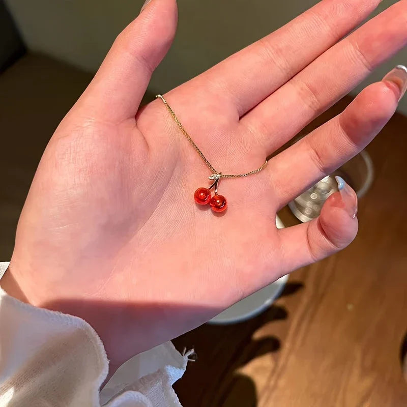 Cherry Pendant Necklace