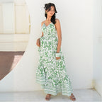 Verdant Whisper – Maxi Dress