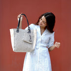 Stripe tote