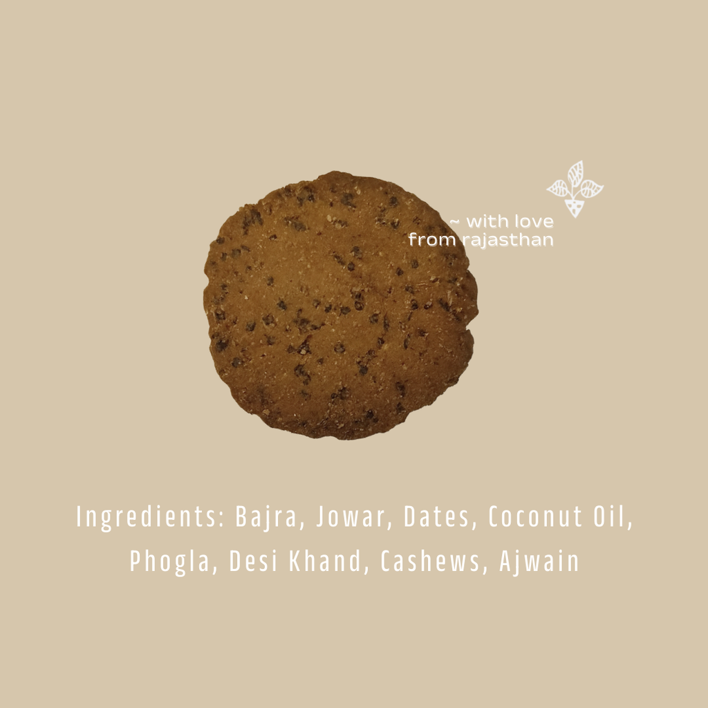 Bajra-Phogla Biscuits with Ajwain