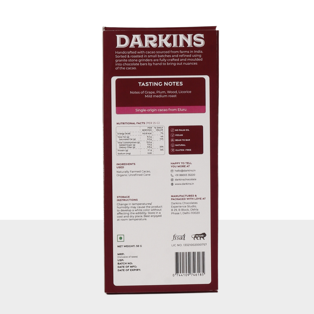 70% Single Origin Dark Chocolate Andhra Pradesh