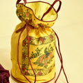 Symphony of Grace Silk Handpainted Madhubani Potli