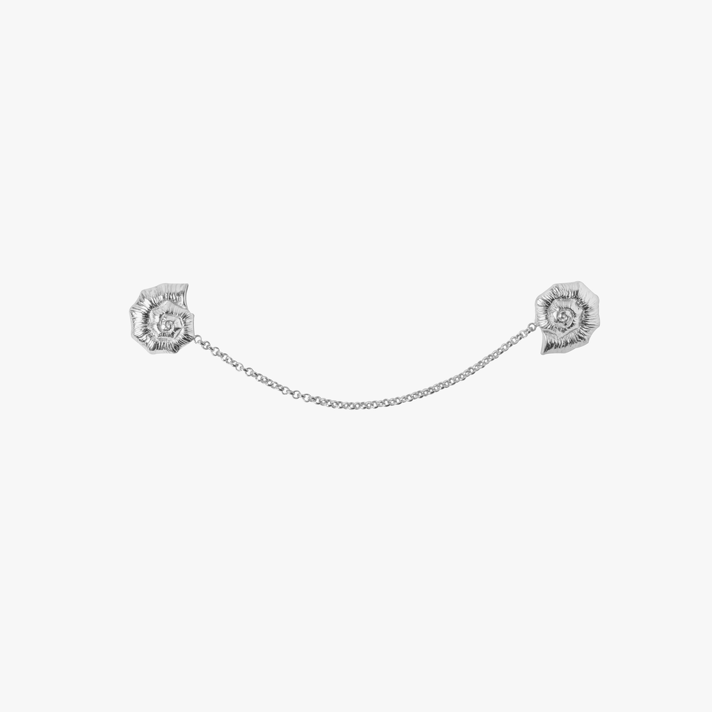 Knobbed Whelk Ring Silver Tone