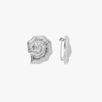 Knobbed Whelk Link Brooch - Silver Tone