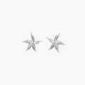 Sea Star Studs Silver Tone