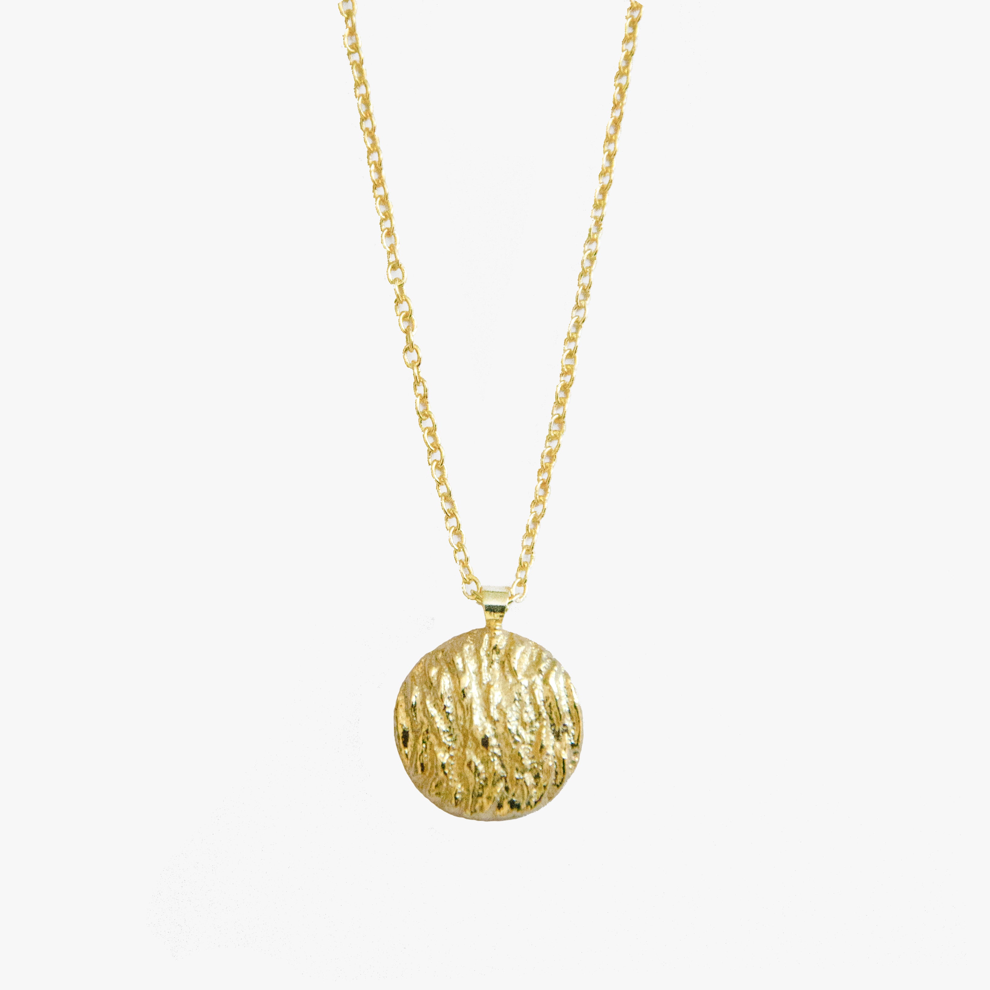 Amber Pendant Chain Necklace