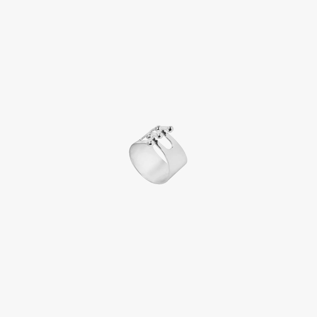 Modernist Ring - Silver Tone