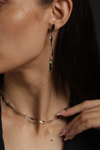 Waves Necklace With Earrings