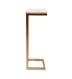 Amaya Decors L Shape Metal & Marble Table
