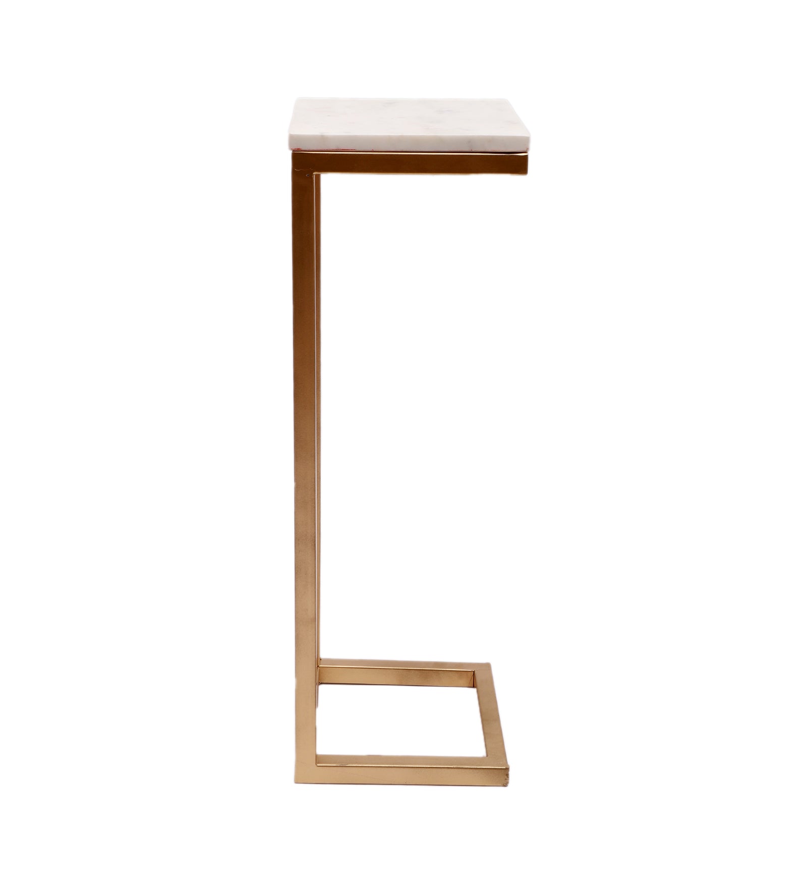 Amaya Decors L Shape Metal & Marble Table