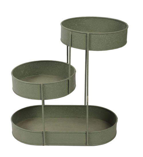 AmayaDecor's Green Textured Organizer | Green | Iron with Powder Coating Pack of 1