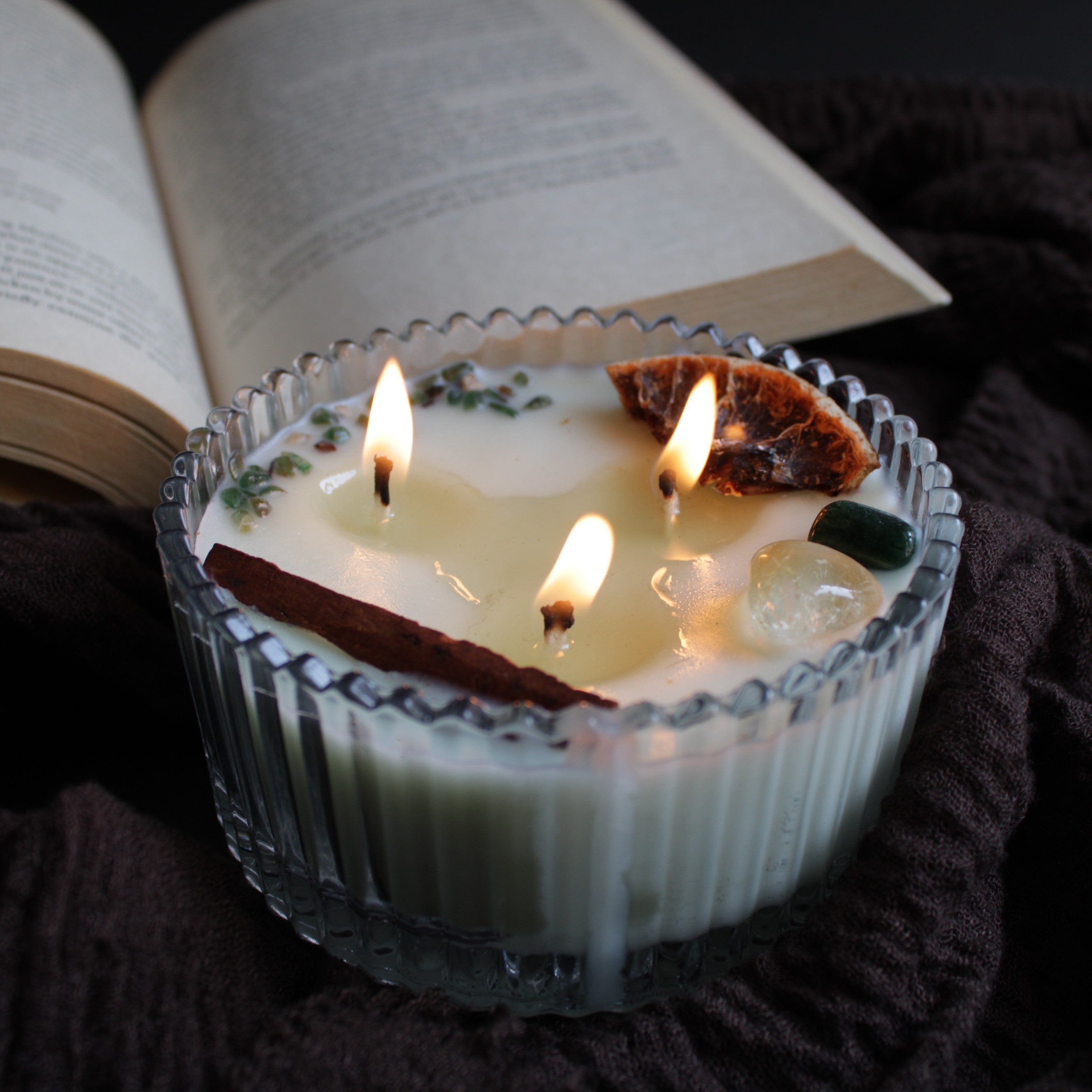 I AM ABUNDANT intention candle for manifestation