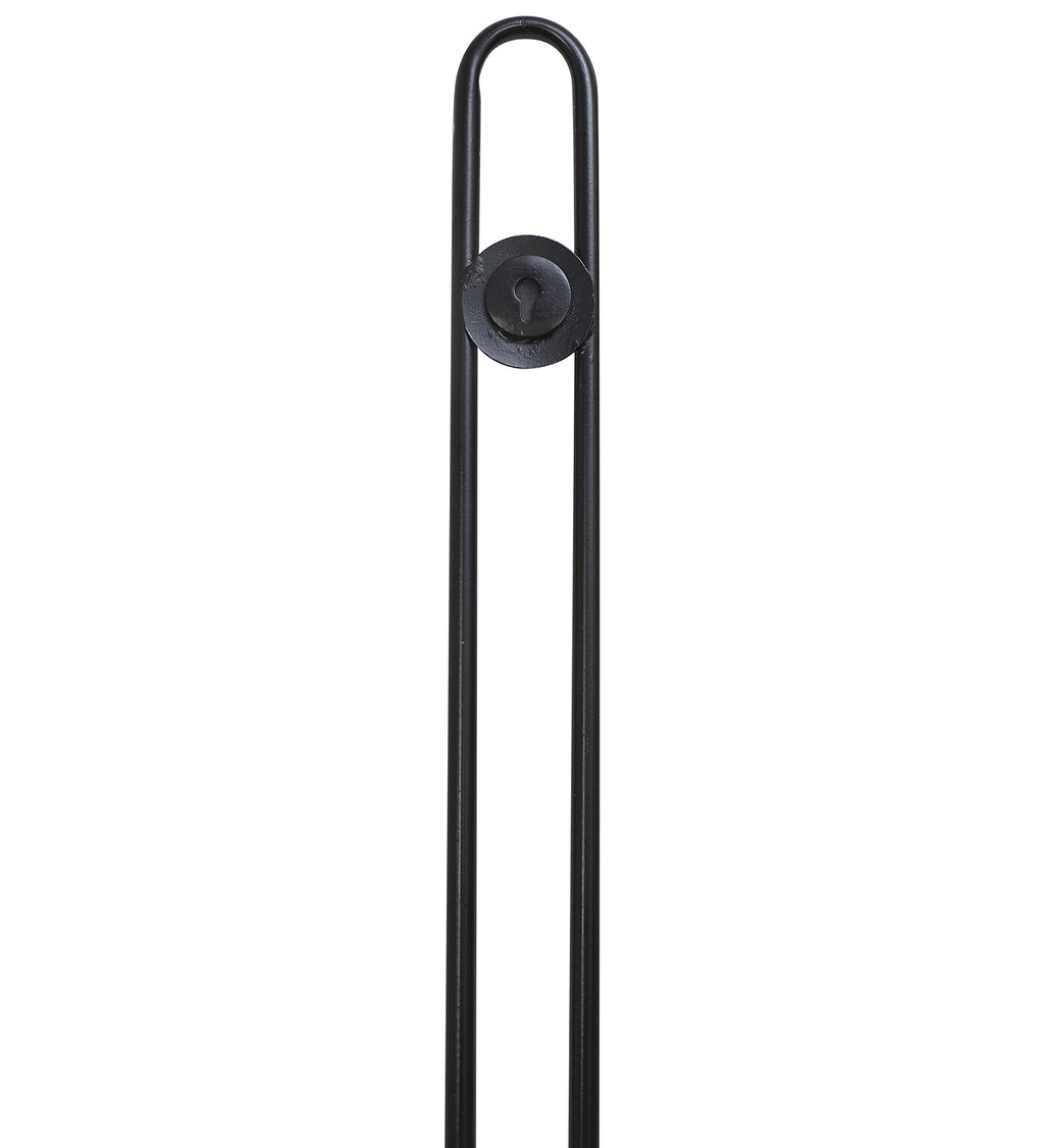 Amaya Decors Black Long Pipe Clock