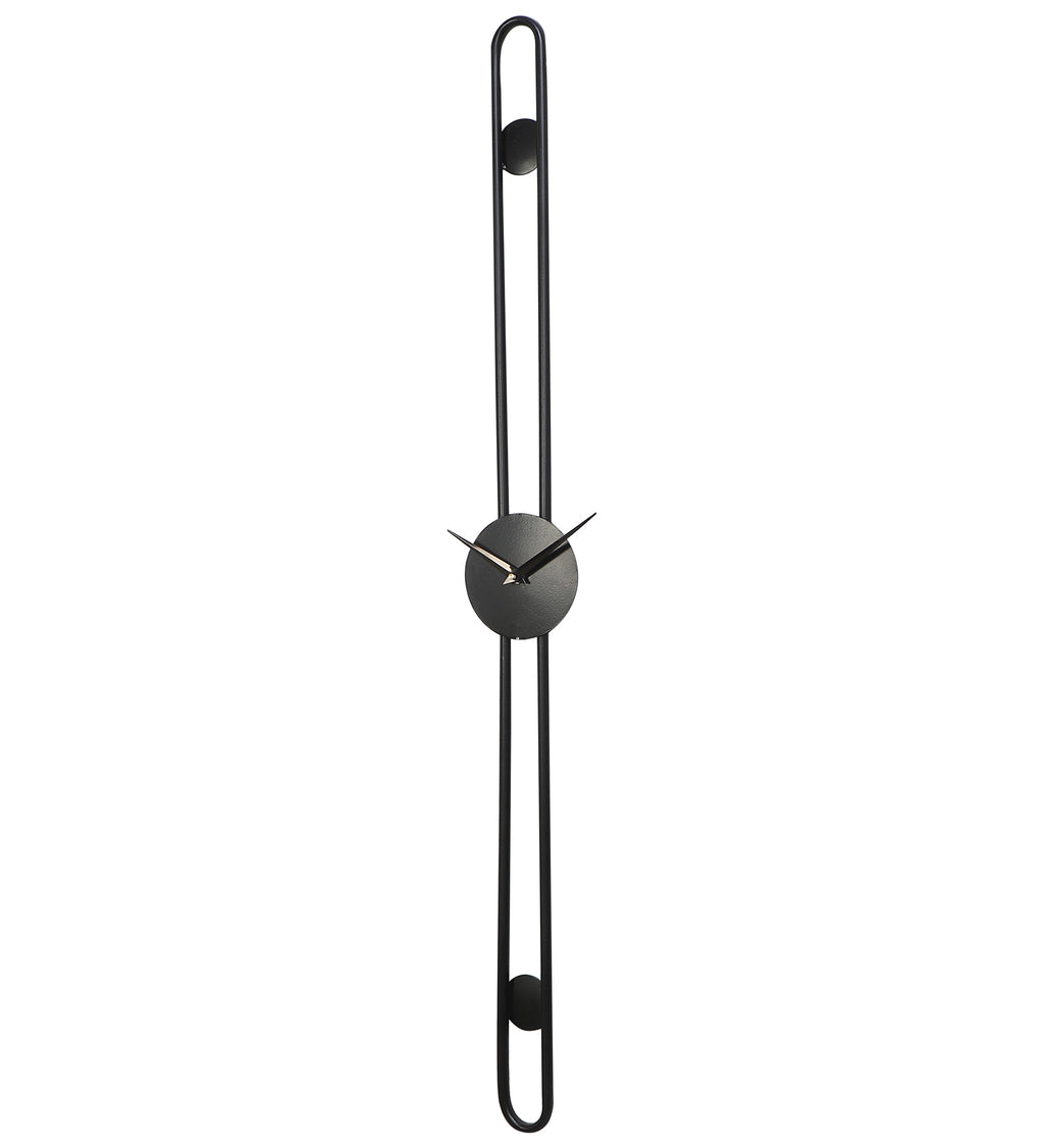 Amaya Decors Black Long Pipe Clock
