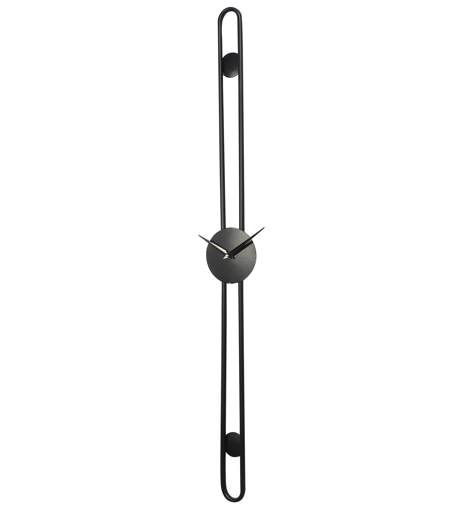 Amaya Decors Black Long Pipe Clock