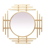 Amaya Decors Three Stripes Wall Mirror (24x24x1 Inch)