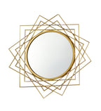 Amaya Decors Cross Lines Wired Wall Miror (24x24 inch)