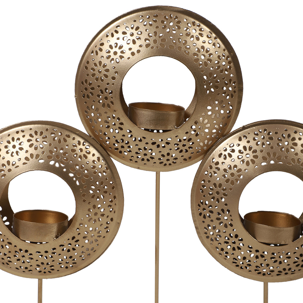 Amaya Decors Table Round Etching Tealight Holder