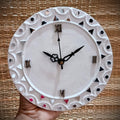 Kutch Lippan Mud & Mirror Work Wall Clock Round Small