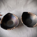 Longpi Black Pottery Trikon Serving Bowl