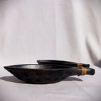 Longpi Black Pottery 'Matsya' Serving Bowl