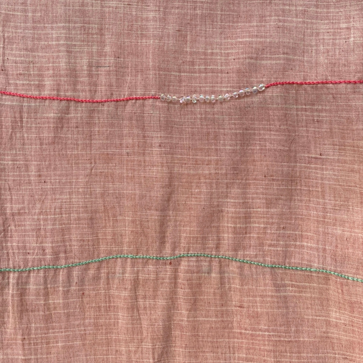 peony linen scarf