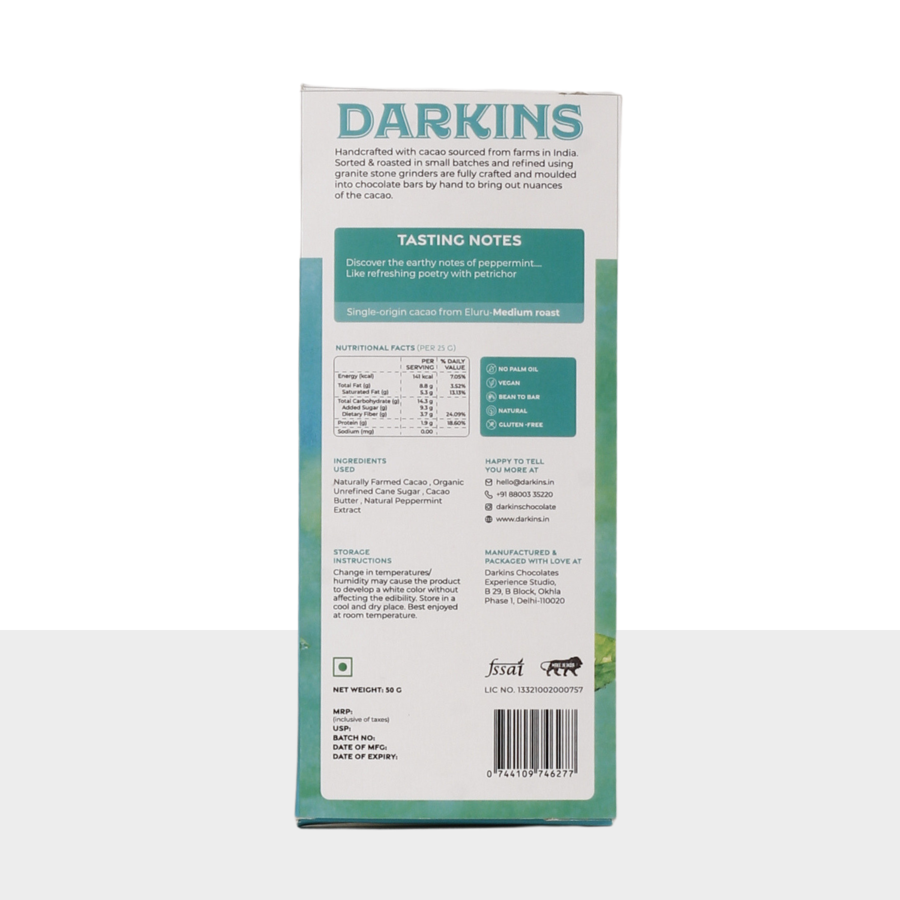 63% Dark Chocolate with Peppermint