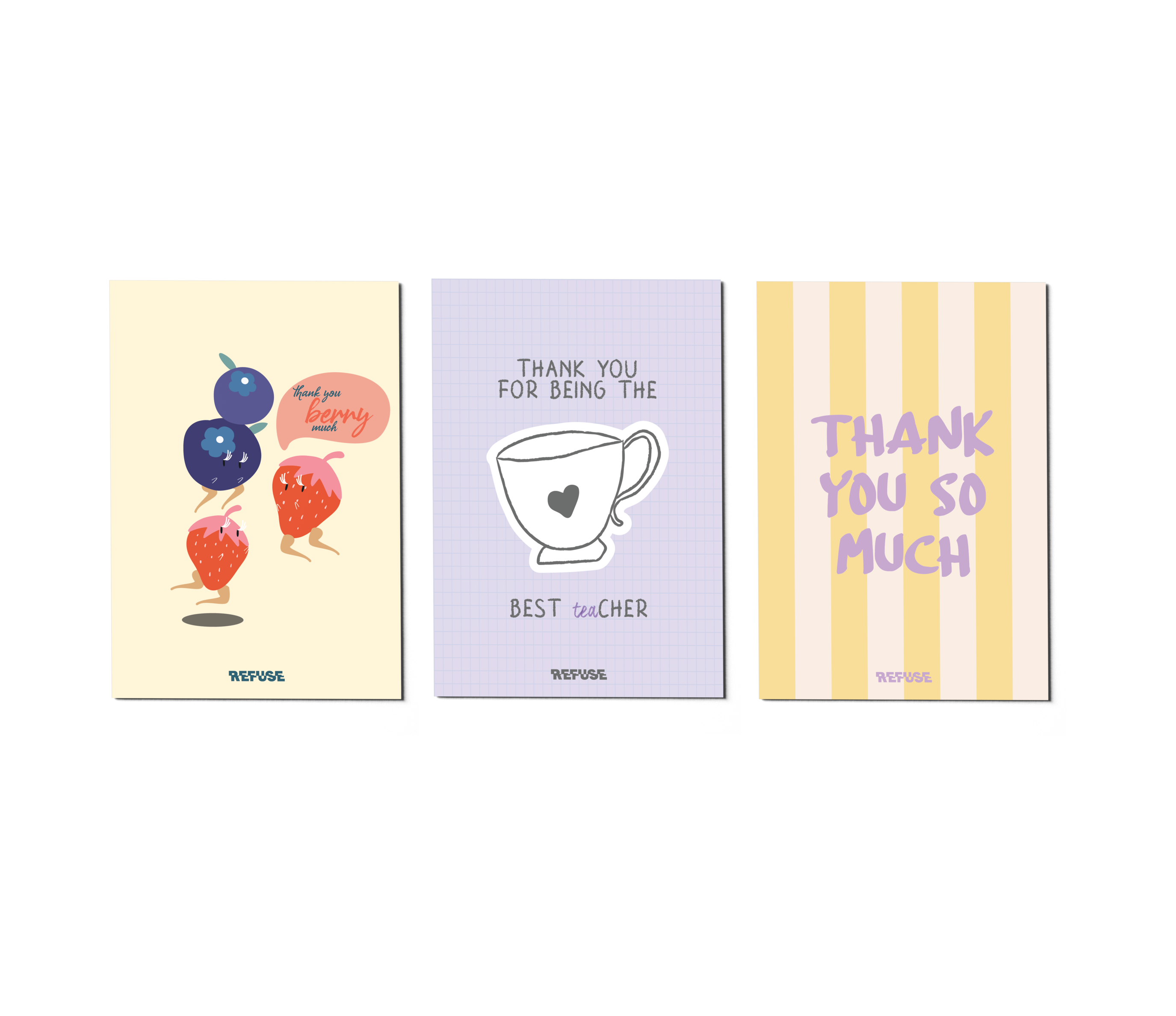 Thank You Berry Much Greeting Card