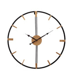 Amaya Decors Gold & Black Stripes Wall Clock