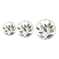 Amaya Decors Green & Gold Mango Leaves Wall Decor Set of 3
