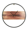 Amaya Decors Black & Brown Round Wall Clock