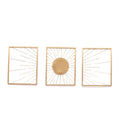Amaya Decors Sun Metall Wall Decor Set of 3