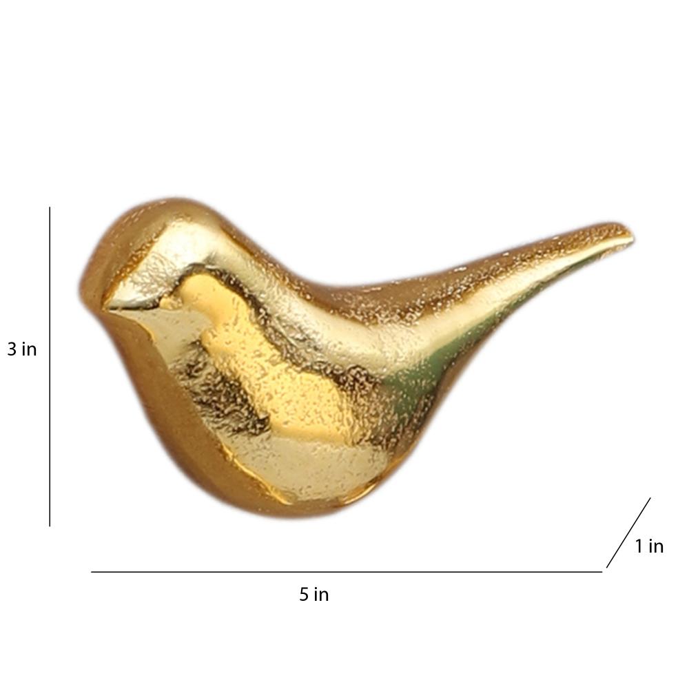 Amaya Decors Gold Small Alumininium Bird Set of 8