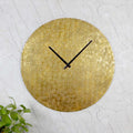 Amaya Decors Gold Small Hammered Wall Clock