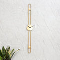 Amaya Decors Long Striped Gold Wall Clock