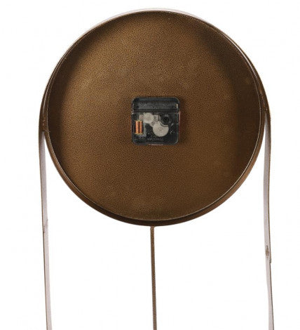 Amaya Decors Brown Textured Pendulam Clock